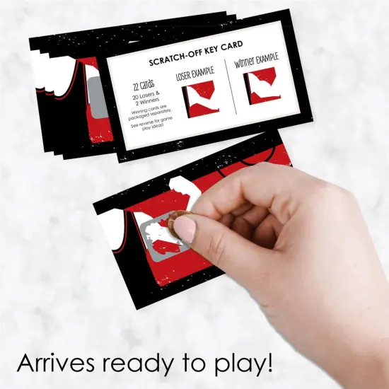 Big Dot of Happiness Own the Mat - Wrestling - Birthday Party or Wrestler Party Game Scratch Off Cards - 22 Count {3}