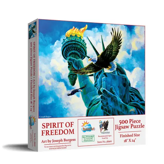 Sunsout Spirit of Freedom 500 pc Fourth of July Jigsaw Puzzle 38966 {3}