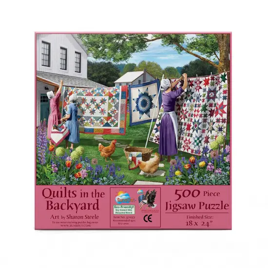 Sunsout Quilts in the Backyard 500 pc Jigsaw Puzzle 42077 {4}