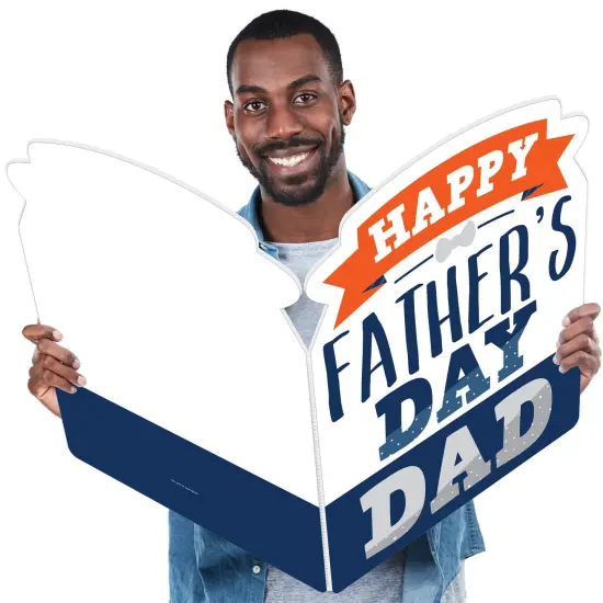 Big Dot of Happiness Happy Father's Day - We Love Dad Giant Greeting Card - Big Shaped Jumborific Card {1}