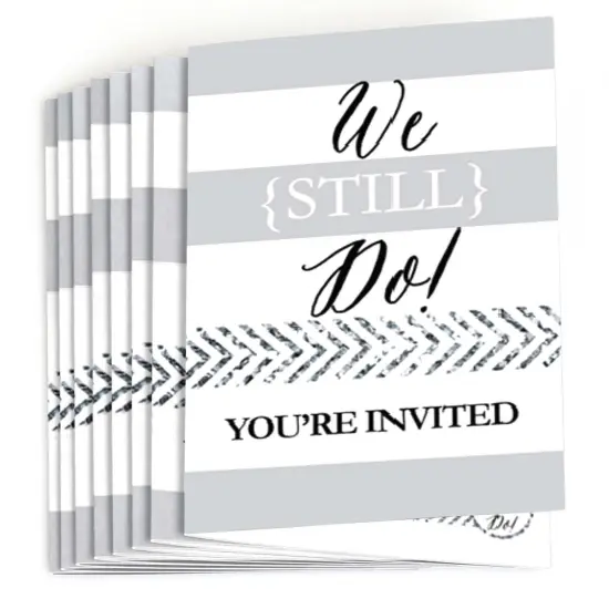 Big Dot of Happiness We Still Do - Wedding Anniversary - Fill In Wedding Anniversary Party Invitations (8 count) {3}