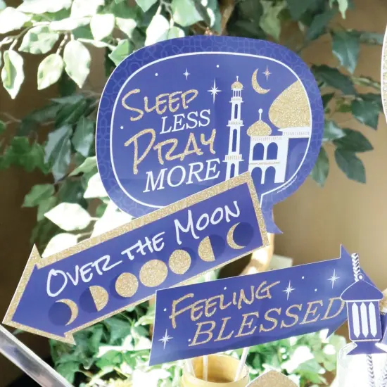 Big Dot of Happiness Funny Ramadan - Eid Mubarak Photo Booth Props Kit - 10 Piece {7}