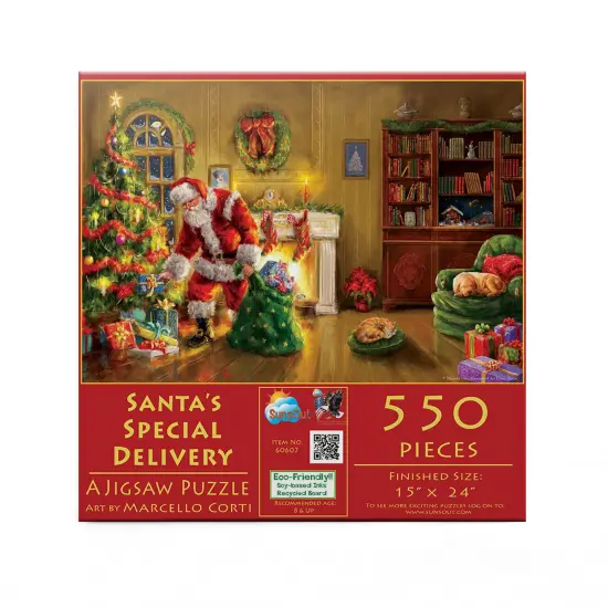 Sunsout Santa's Special Delivery 550 pc Christmas Jigsaw Puzzle 60607 {4}