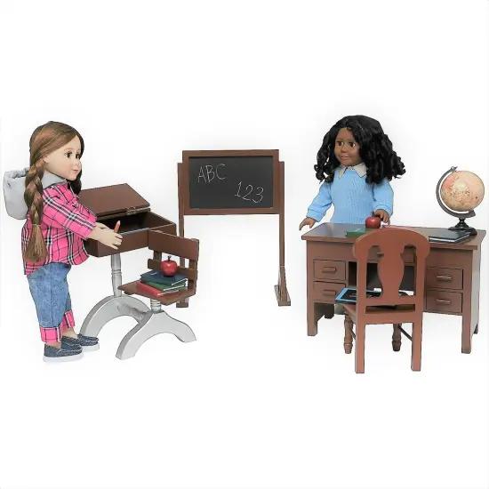 The Queen's Treasures 18 In Doll 1930's Classroom Furniture & Accessories {2}