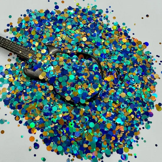 The Lion Sleeps Tonight Premium Holographic Pixie for Poxy Dot Chunky Glitter Mix {1}