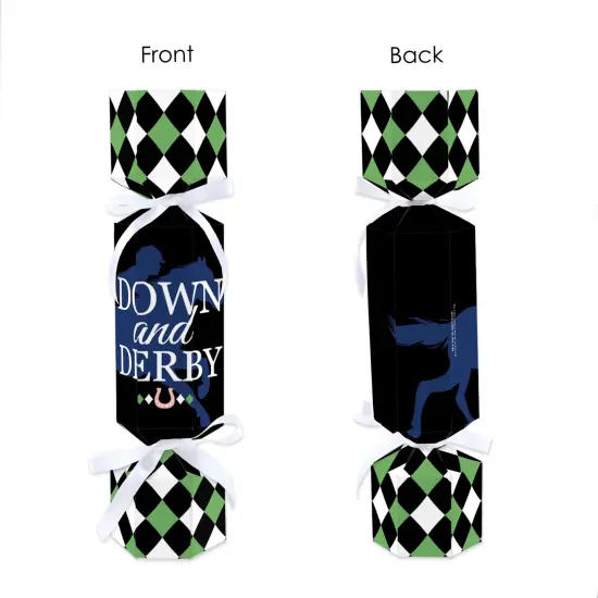 Big Dot of Happiness Kentucky Horse Derby - No Snap Horse Race Party Table Favors - DIY Cracker Boxes - Set of 12 {7}