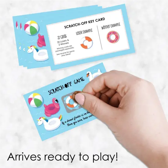 Big Dot of Happiness Make a Splash - Pool Party - Summer Swimming Party or Birthday Party Game Scratch Off Cards - 22 Count {3}