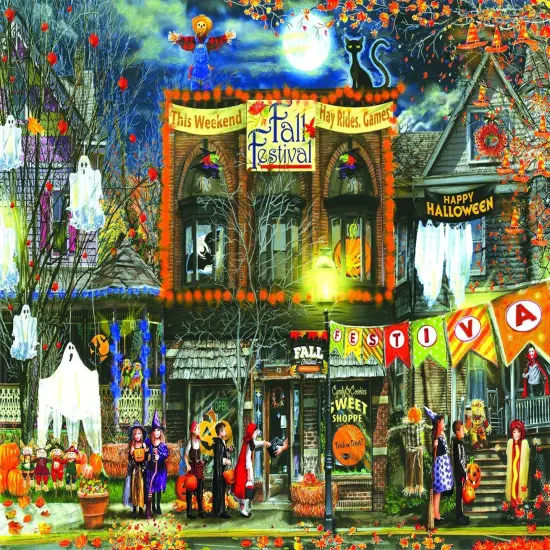 Sunsout Fall Festival 500 pc Halloween Jigsaw Puzzle 28572 {1}