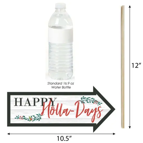 Big Dot of Happiness Funny Rustic Merry Friendsmas - Friends Christmas Party Photo Booth Props Kit - 10 Piece {4}
