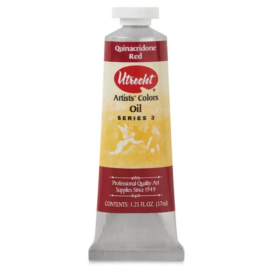 Utrecht Artists' Oil Paint - Quinacridone Red, 37 ml tube {1}