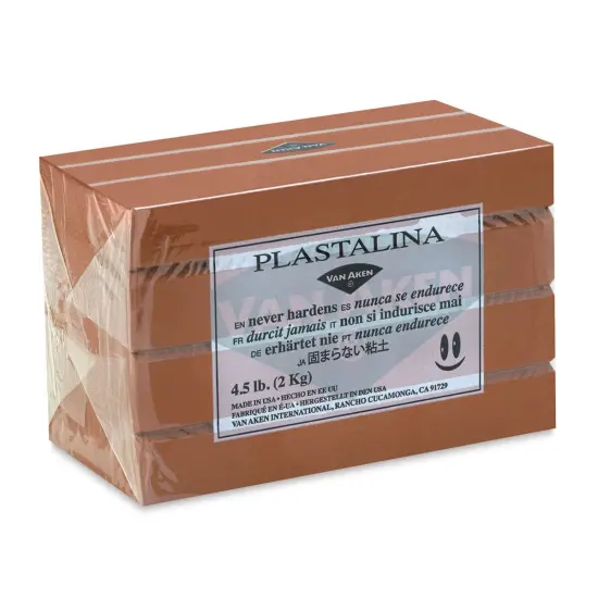 Van Aken Plastalina Modeling Clay - 4.5 lb, Brown {1}