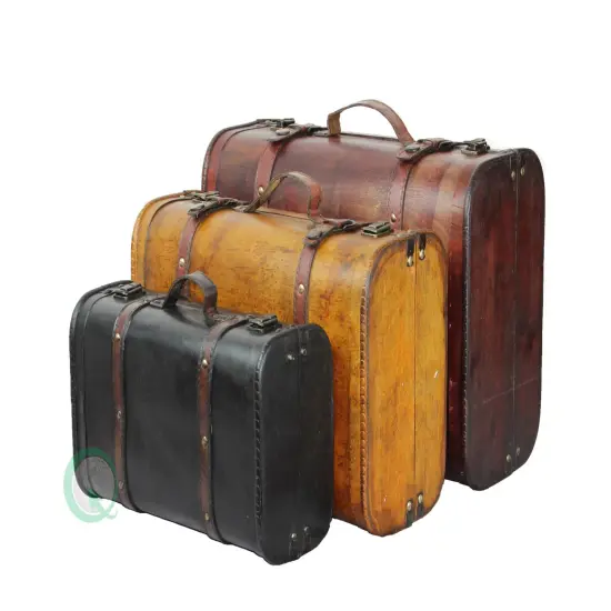 Vintage Style Luggage Suitcase/Trunk {2}