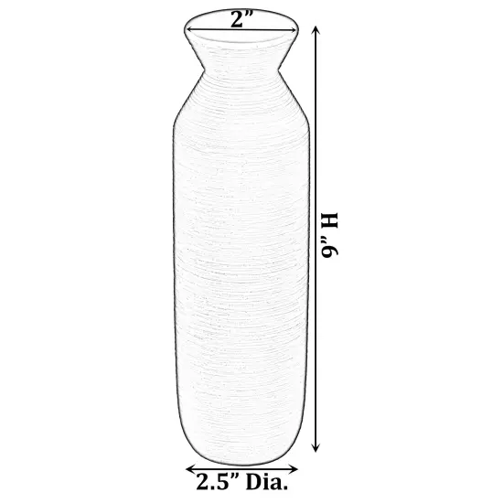 Decorative Ceramic Vase, Modern Style Centerpiece Table Vase Blue {6}