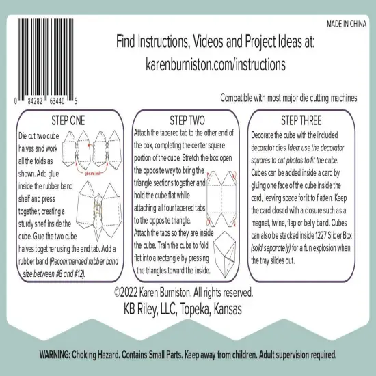 Karen Burniston Dies-Surprise Cube Pop-Up {3}