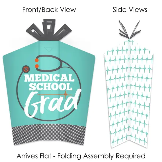 Big Dot of Happiness Medical School Grad - Table Decorations - Doctor Graduation Party Fold and Flare Centerpieces - 10 Count {3}