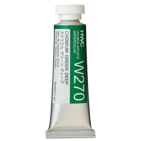 Holbein Artists' Watercolor - Cadmium Green Deep, 15 ml tube {1}