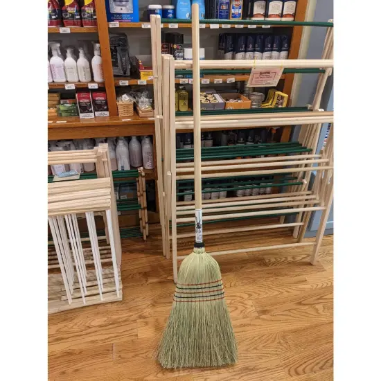 Lehman's Amish-Made Barn Broom - Large Authentic Corn Straw Broom with Hardwood Handle, Natural, 57 inches {3}
