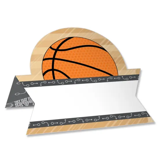 Big Dot of Happiness Nothin&rsquo; But Net - Basketball - Baby Shower or Birthday Party Tent Buffet Card - Table Setting Name Place Cards - Set of 24 {1}