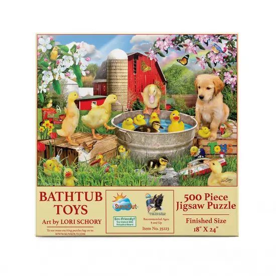 Sunsout Bathtub toys 500 pc Jigsaw Puzzle 35223 {4}