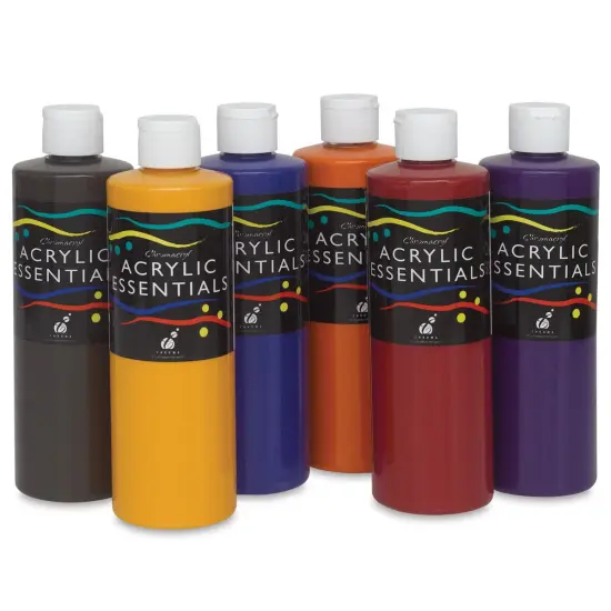 Chromacryl Acrylic Essentials - Secondary Colors, Set of 6, Pints {1}