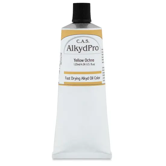 CAS AlkydPro Fast-Drying Alkyd Oil Color - Yellow Ochre, 120 ml tube {1}