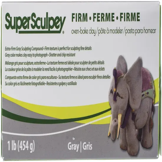 Super Sculpey Firm Clay 1lb-Gray {1}