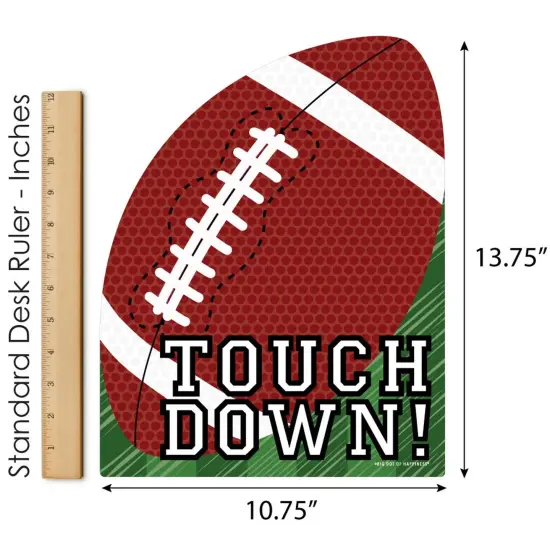 Big Dot of Happiness End Zone - Football - Outdoor Lawn Sign - Baby Shower or Birthday Party Yard Sign - 1 Piece {6}