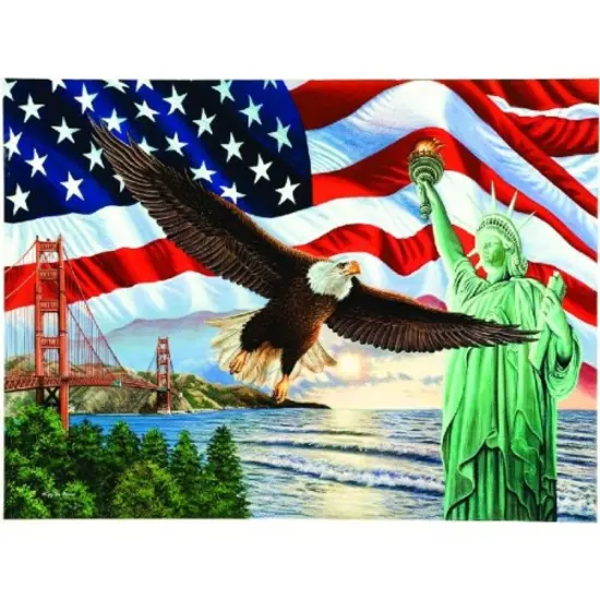 Sunsout From Sea to Shining Sea 1000 pc Fourth of July Jigsaw Puzzle 45826 {1}