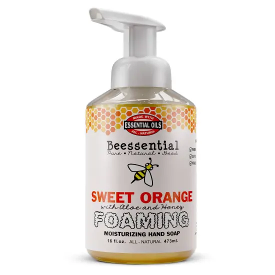 Beessential All Natural Foaming Dispenser Moisturizing Hand Soap Sweet Orange {1}