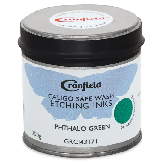 Cranfield Caligo Safe Wash Etching Ink - Phthalo Green, 250 g Can {1}