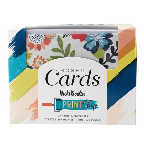 American Crafts A2 Cards W/Envelopes (4.375"X5.75") 40/Box-Vicki Boutin Print Shop {1}