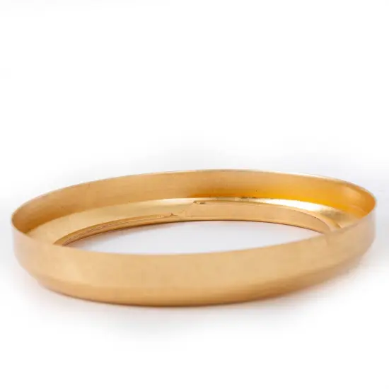 Aladdin Blade Style Burner Collar for Oil Lamps, Glue-On, N122B Brass Finish {5}