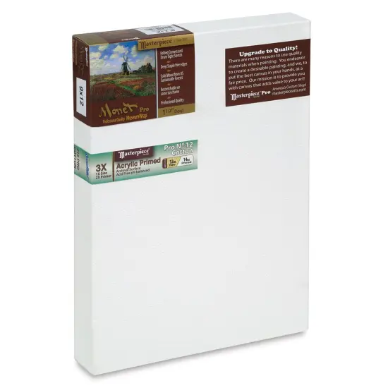 Masterpiece Monet Pro Sausalito Cotton Canvas - 9" x 12", Acrylic-Primed {1}