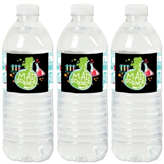 Big Dot of Happiness Scientist Lab - Baby Shower or Birthday Party Water Bottle Sticker Labels - Set of 20 {1}