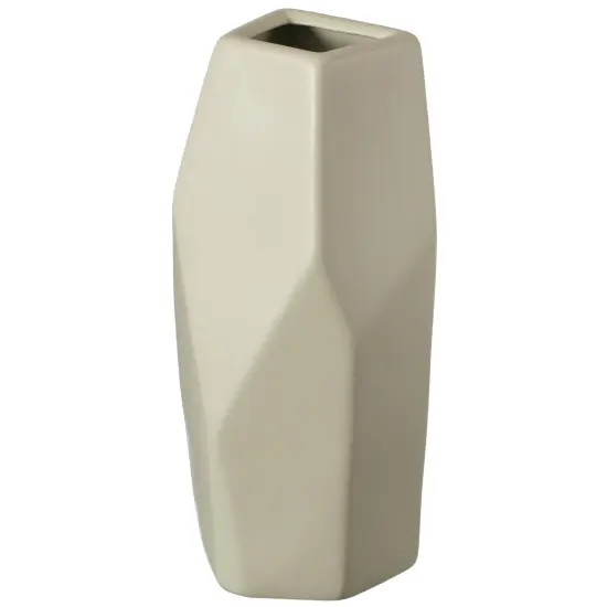 Decorative Ceramic Multi Paned Vase, Modern Style Centerpiece Table Vase {4}