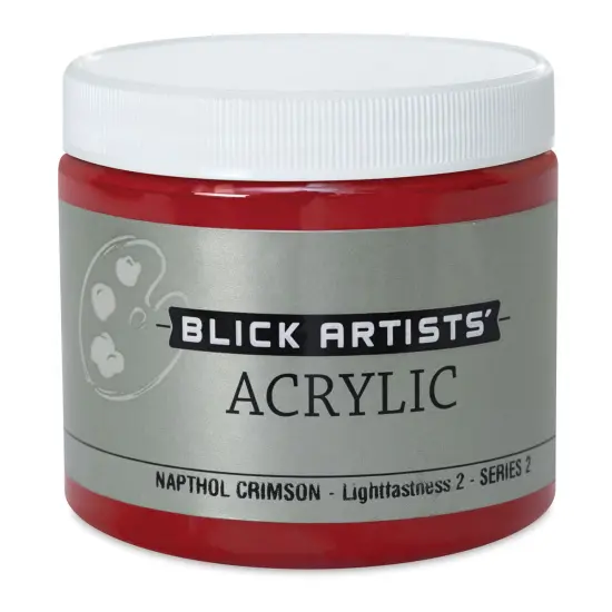 Blick Artists' Acrylic - Naphthol Crimson, 16 oz jar {1}