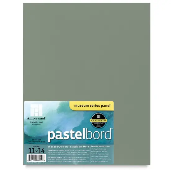 Ampersand Pastelbord Panel - 11" x 14", 1/8" Profile, Dark Green {2}