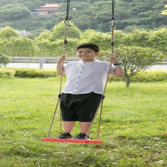 Adjustable Plastic Standing Swing, Outdoor Kids Playground Swing, for All Ages Green {10}