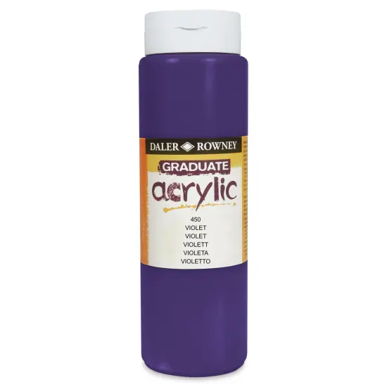 Daler-Rowney Graduate Acrylics - Violet, 500 ml bottle {1}