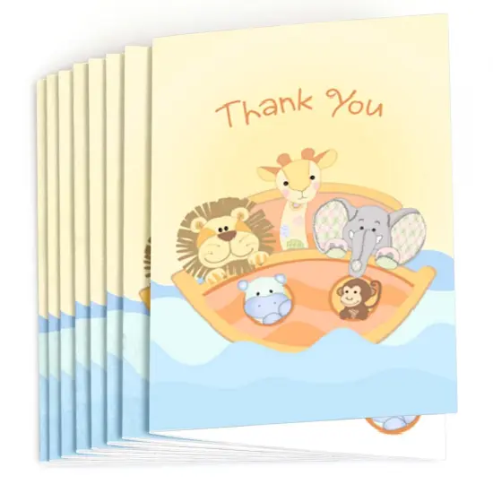 Big Dot of Happiness Noah's Ark - Baby Shower Thank You Cards (8 count) {3}