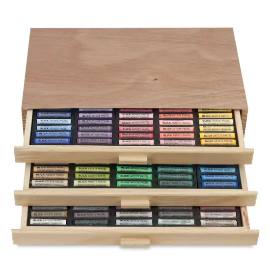 Blick Artists' Soft Pastel Set - Assorted Colors, Deluxe Wood Box, Set of 180 {1}