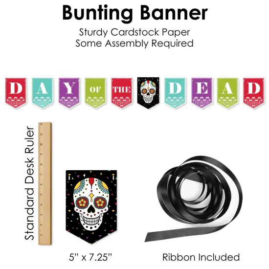 Big Dot of Happiness Day of the Dead - Halloween Sugar Skull Party Supplies Decoration Kit - Decor Galore Party Pack - 51 Pc {7}