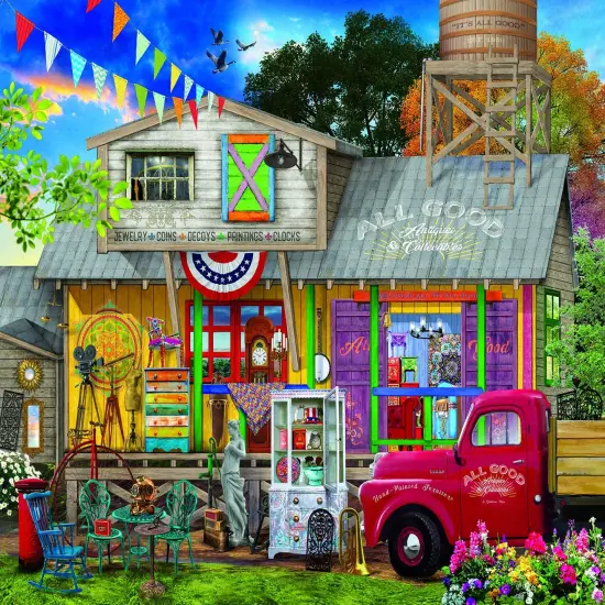 Sunsout All Good Antiques 1000 pc Jigsaw Puzzle 31524 {1}