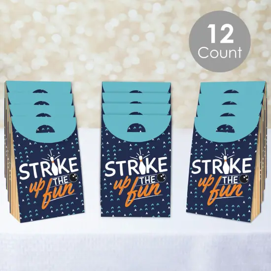 Big Dot of Happiness Strike Up the Fun - Bowling - Birthday or Baby Shower Gift Favor Bags - Party Goodie Boxes - Set of 12 {3}
