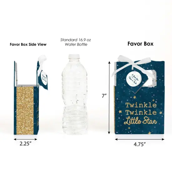 Big Dot of Happiness Twinkle Twinkle Little Star - Baby Shower or Birthday Party Favor Boxes - Set of 12 {3}