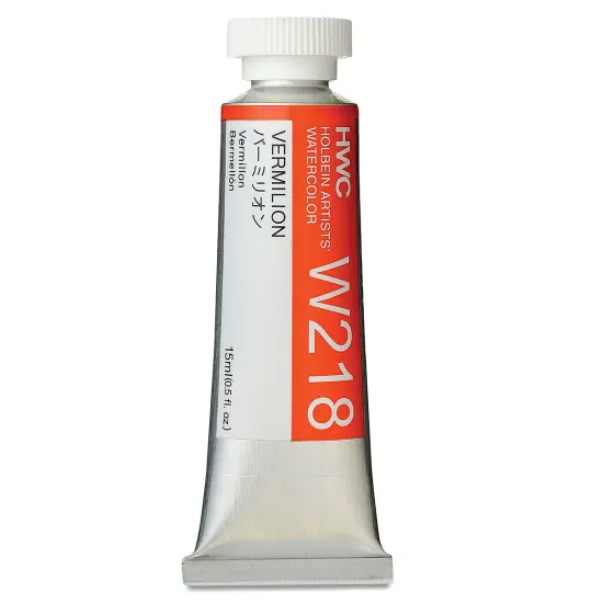 Holbein Artists' Watercolor - Vermilion, 15 ml tube {2}