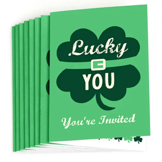 Big Dot of Happiness St. Patrick's Day - Fill In Saint Paddy's Day Party Invitations (8 count) {3}