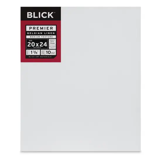 Blick Premier Belgian Linen - 20" x 24", Oil-Primed, 1-3/8" Profile {1}