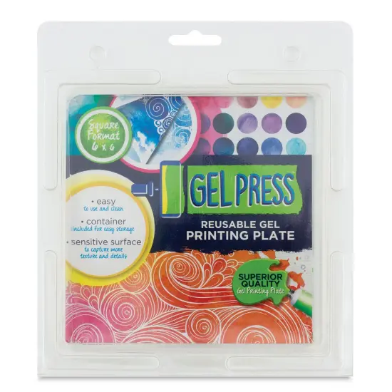 Gel Press Printing Plate - Square, 6" x 6" {2}