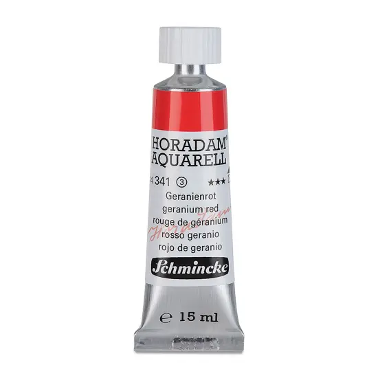Schmincke Horadam Aquarell Artist Watercolor - Geranium Red, 15 ml tube {2}